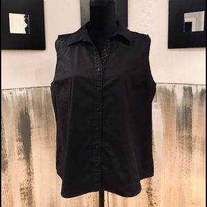 Black Izod Golf Sleeveless Top Sz XL